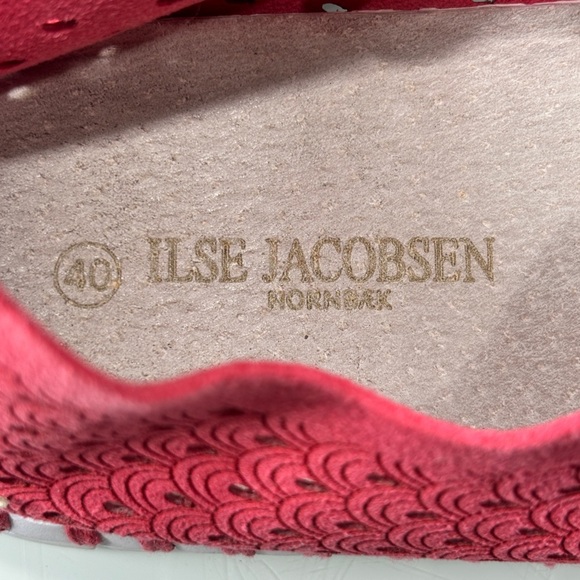 Ilse Jacobsen Tulip 139 Rose Slip On White Sole Perforated Sneakers Size 40 - Picture 12 of 12